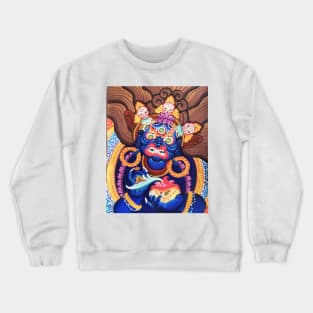 Mahakala Buddhist Demon Crewneck Sweatshirt